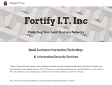 Tablet Screenshot of fortifyit.biz
